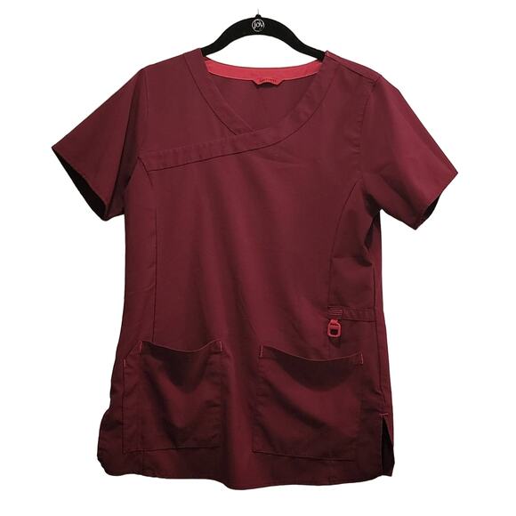 Carhartt Scrubs C12210 Women's Force Cross-Flex Y-Neck Fashion Scrub Top, S - Picture 1 of 10